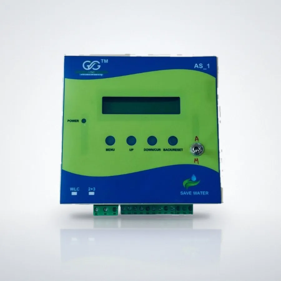 AS_1 single-phase pump controller with a display and push buttons