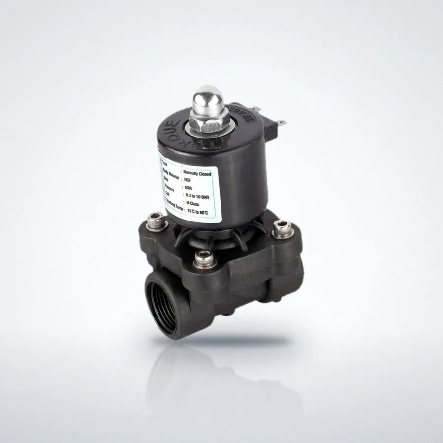 Automatic solenoid valve assembly